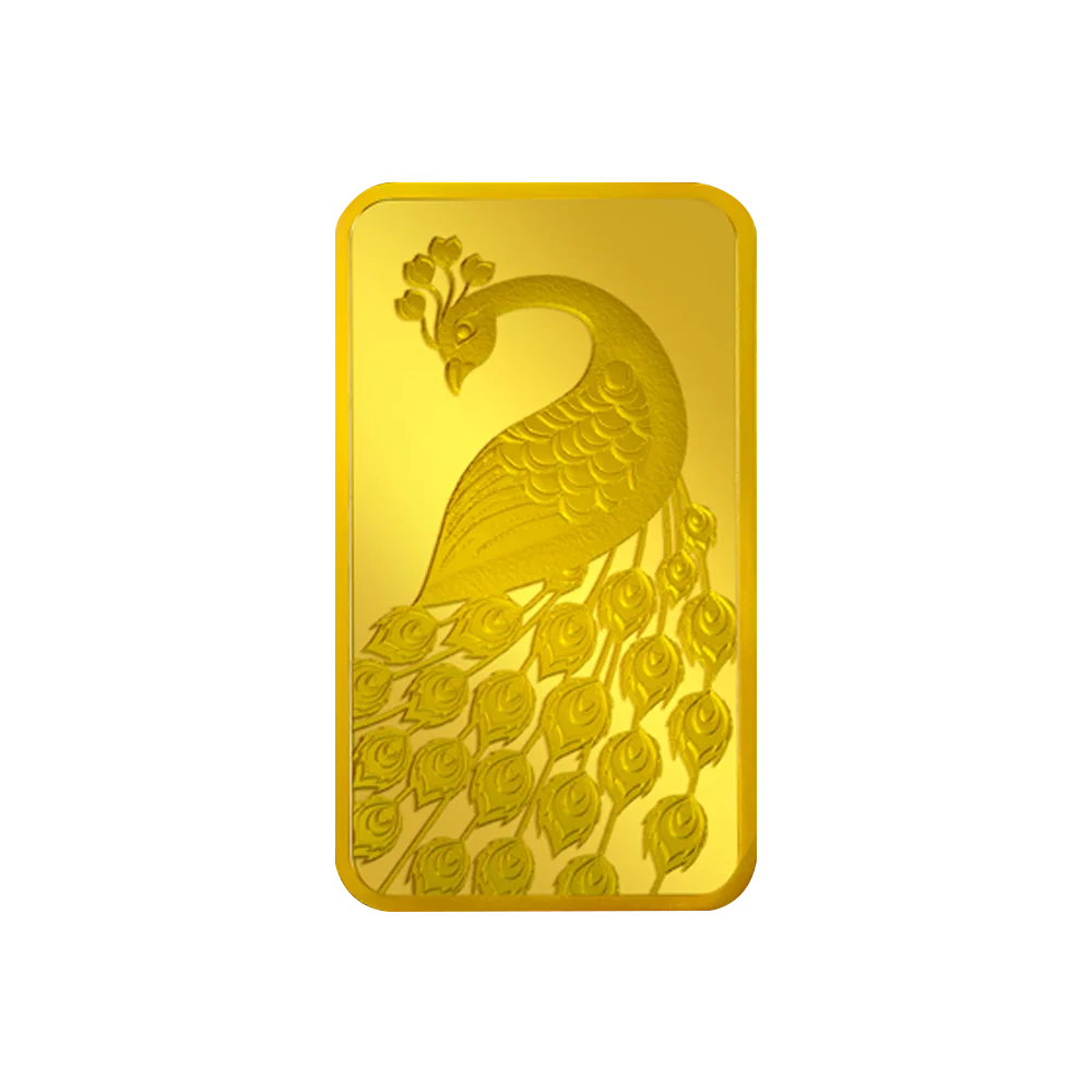 Peacock 24k (999.9) 10 gm Gold Bar01.webp